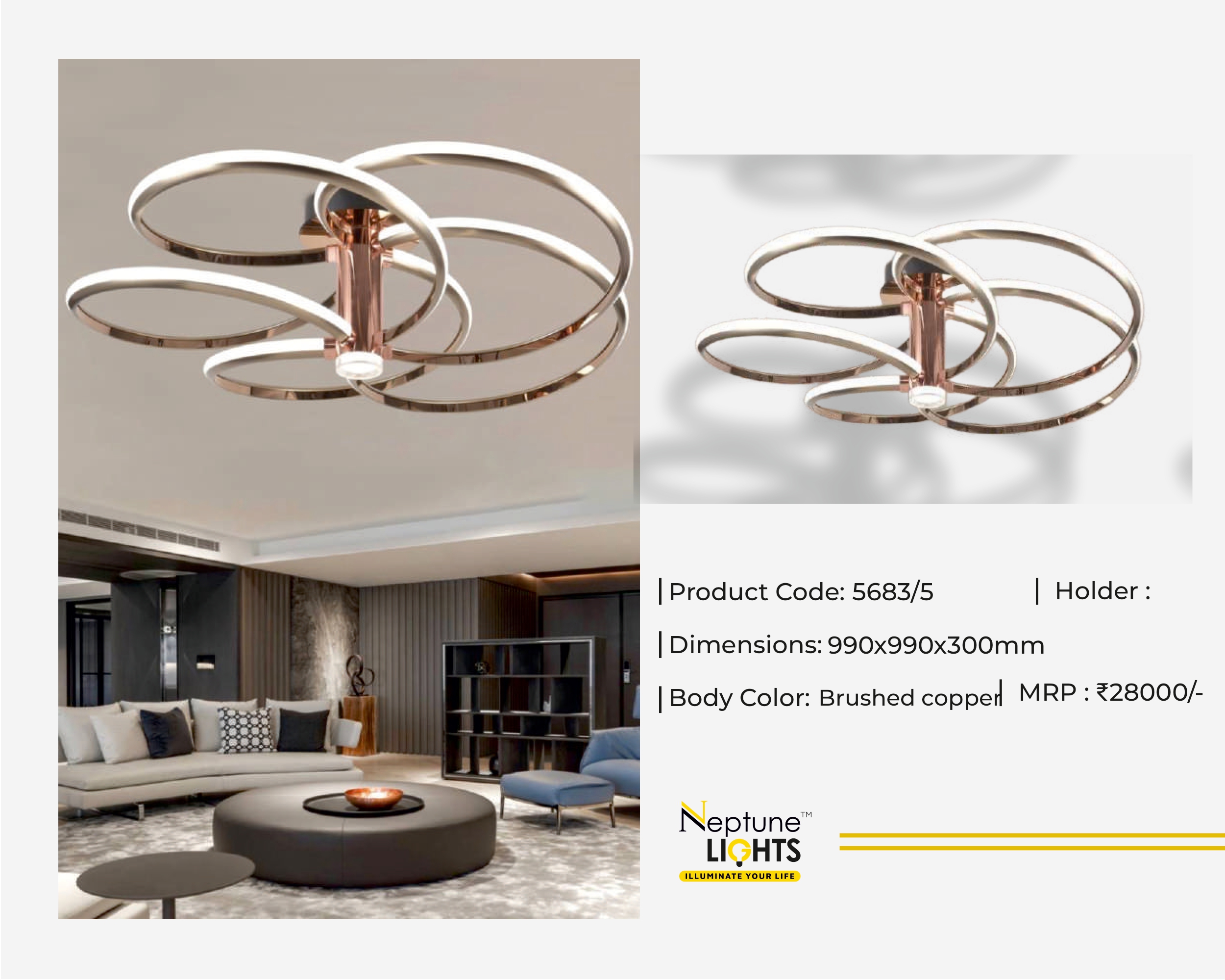 Ceiling Mounted Chandelier