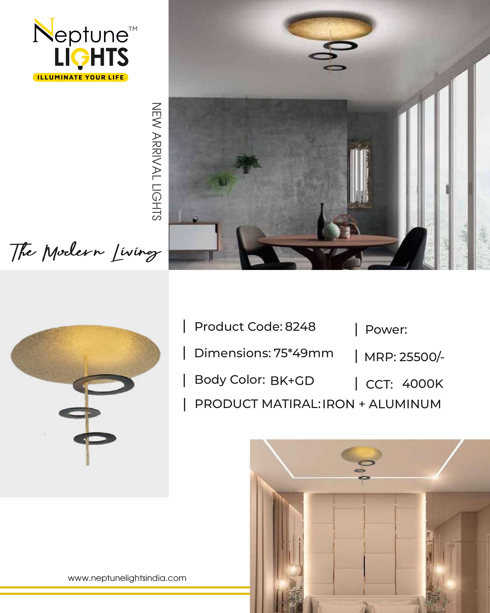 Ceiling Mounted Chandelier
