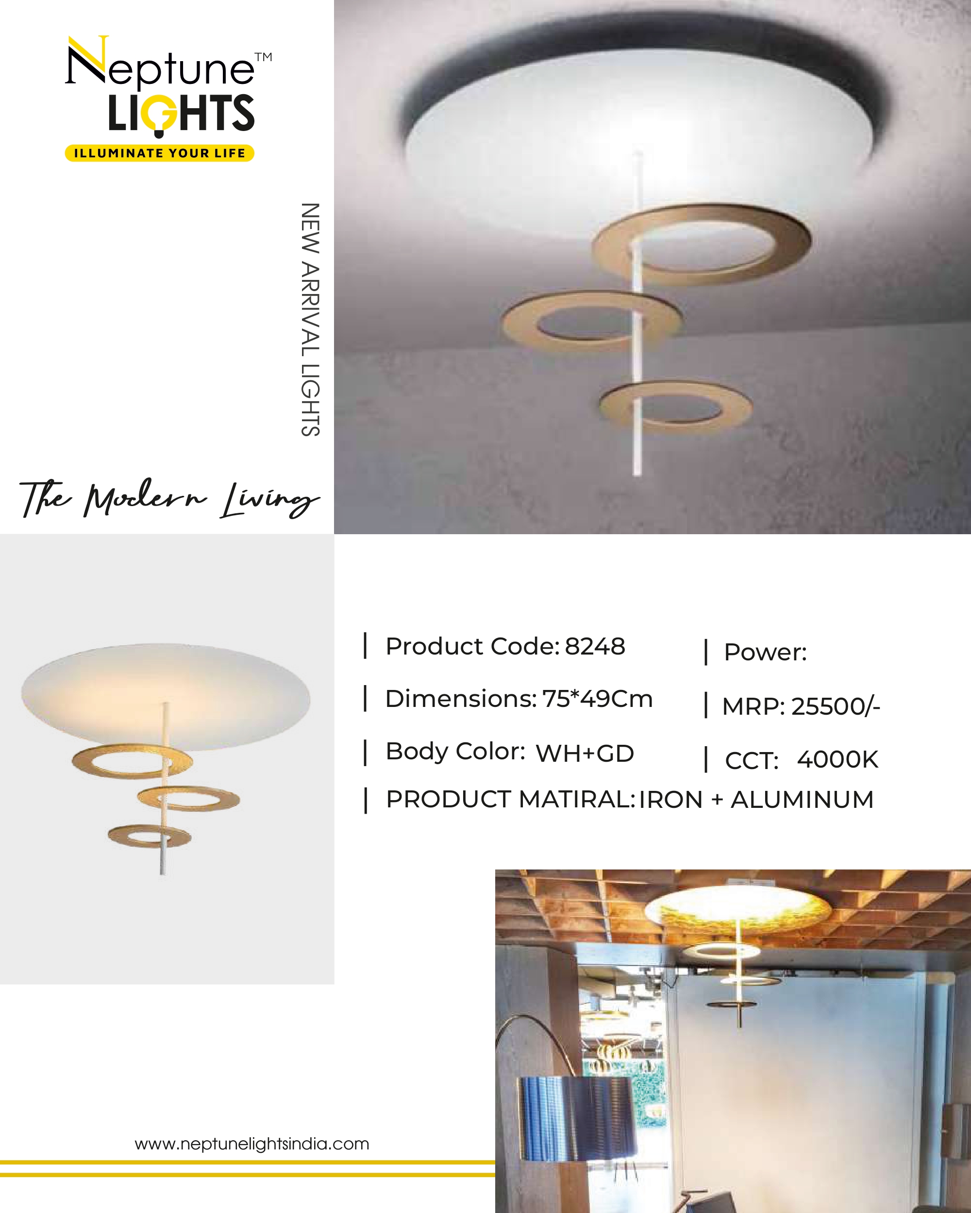 Ceiling Mounted Chandelier