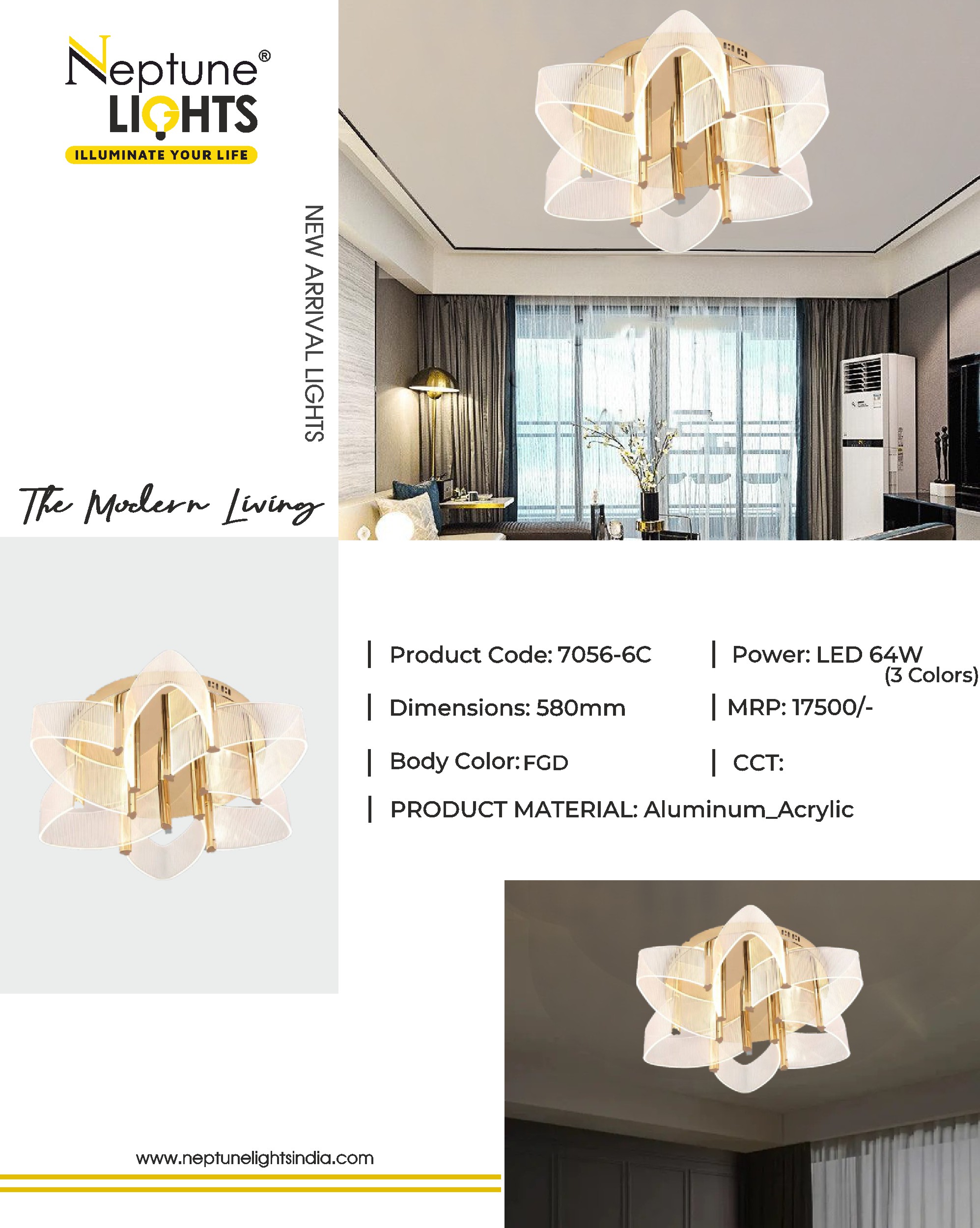 Ceiling Mounted Chandelier