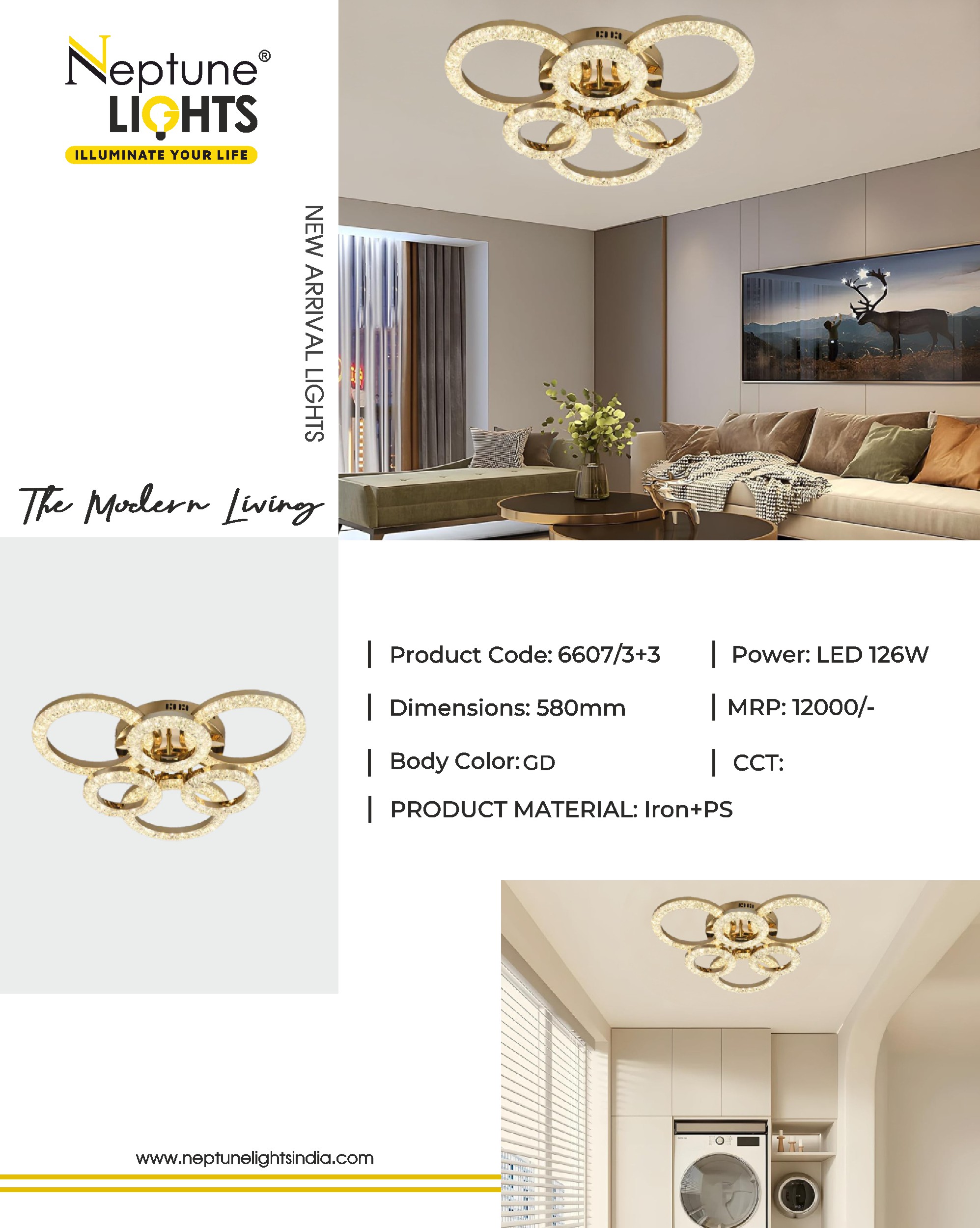 Ceiling Mounted Chandelier