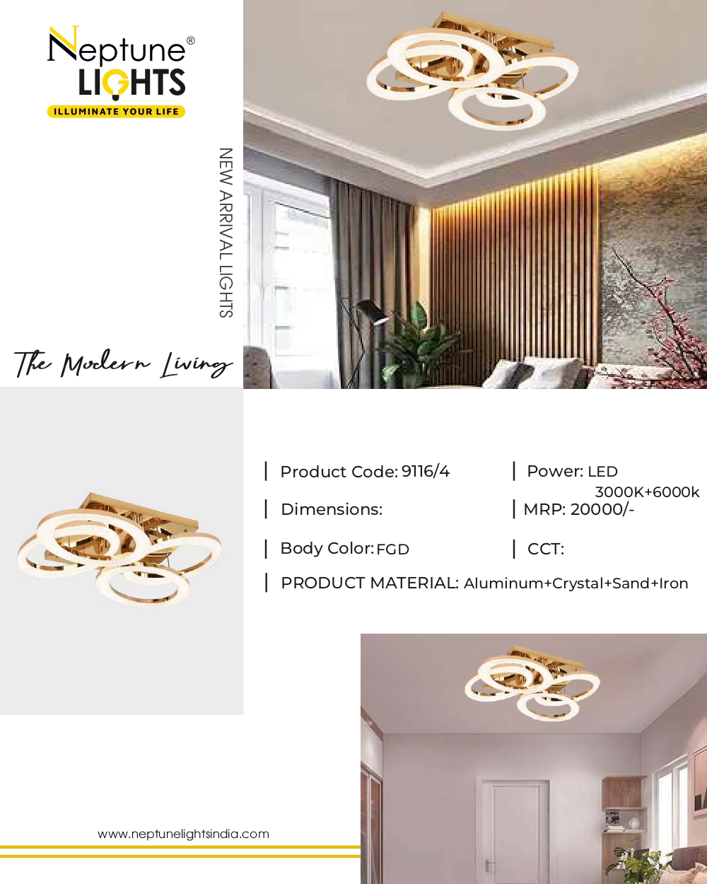 Ceiling Mounted Chandelier